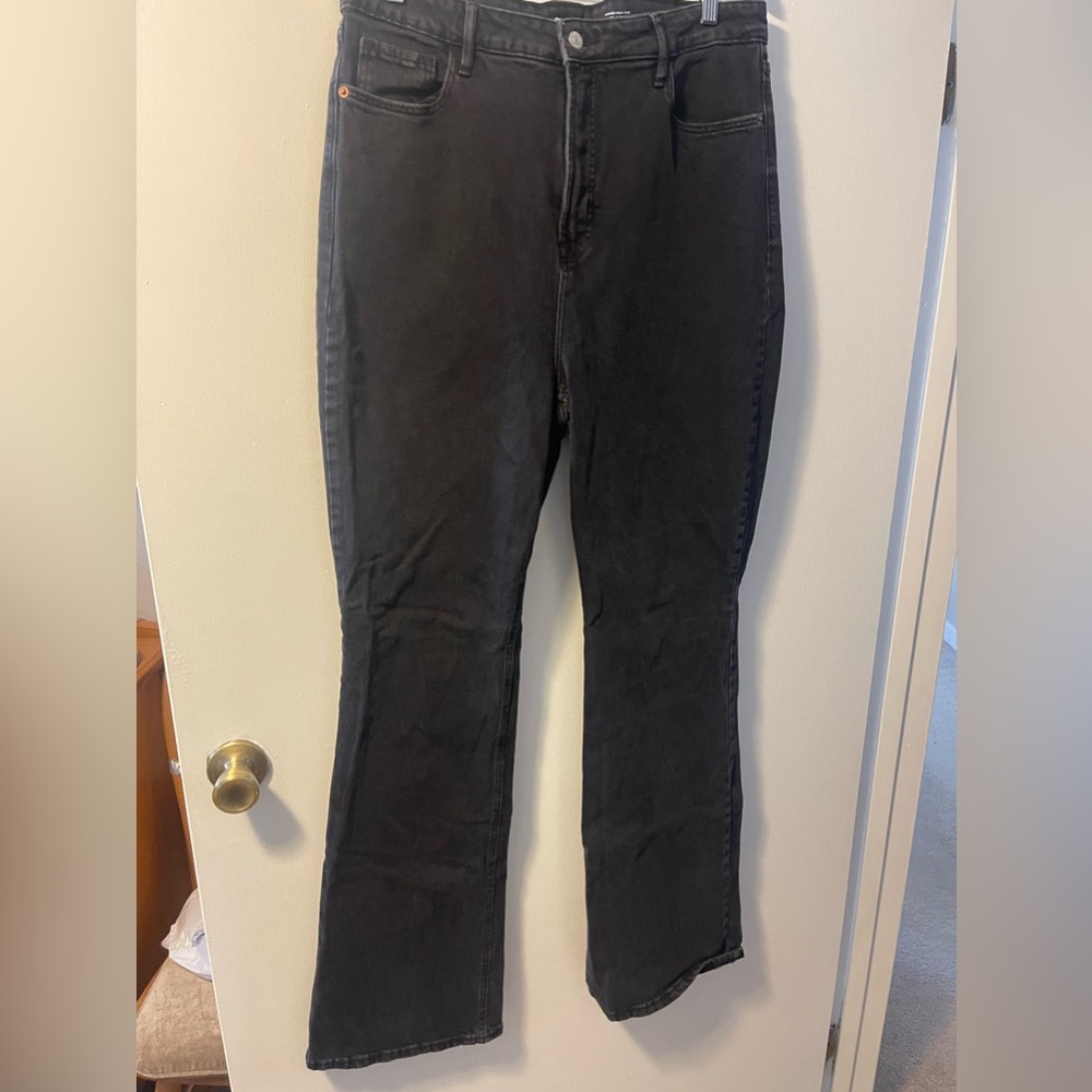 Old Navy Ultra High-waisted Flare jeans.